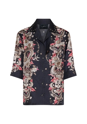 John Richmond floral-print shirt - Black