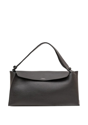 Studio Nicholson Shiboru leather shoulder bag - Black