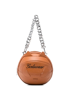 GCDS cat-shape basketball tote bag - Brown