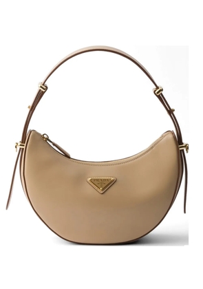 Prada Arqué mini leather shoulder bag - Neutrals