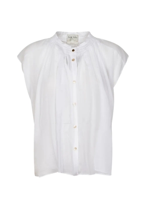 Forte Forte pleated sleeveless shirt - White