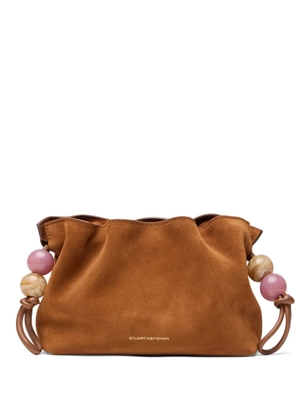 Stuart Weitzman mini Majorca clutch bag - Brown