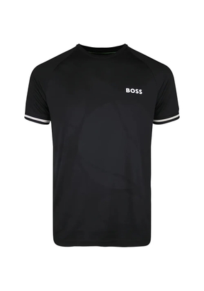 BOSS logo-print raglan-sleeve T-shirt - Black