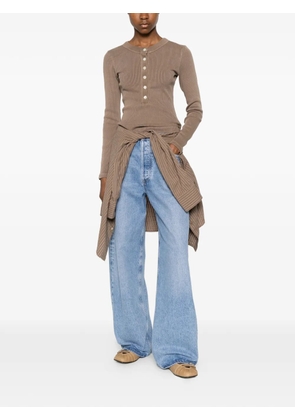 Citizens of Humanity Ayla faded-effect wide-leg jeans - Blue