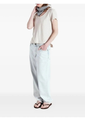 American Vintage Sonoma raw-edge T-shirt - Neutrals