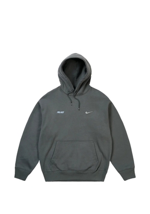 Palace x Nike logo-print hoodie - Grey