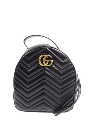 Gucci Pre-Owned GG Marmont chevron-quilted backpack - Black