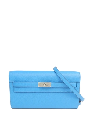 Hermès Pre-Owned Kelly To Go Epsom cross body bag - Blue