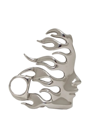 HELLSTAR Flame Girl lighter holder - Silver