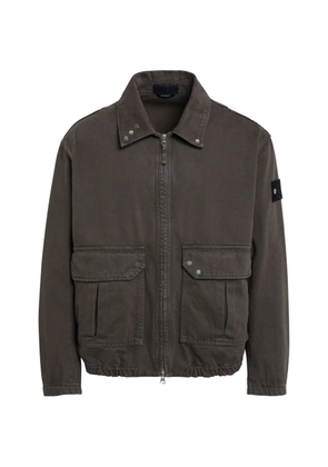 Stone Island logo-patch elbow-pad jacket - Brown