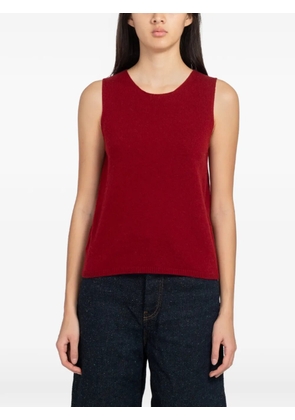 MINIMUM Auburns knitted gilet - Red