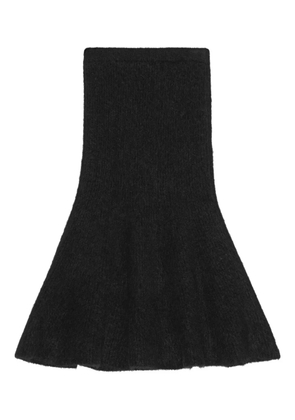 REMAIN knit flared midi skirt - Black