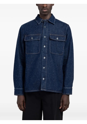 MINIMUM Albert flecked-texture shirt - Blue