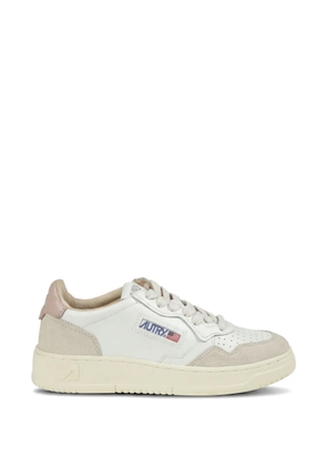Autry Medalist leather-suede sneakers - White