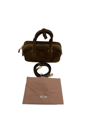 Miu Miu Pre-Owned Arcadie padded top-handle bag - Brown