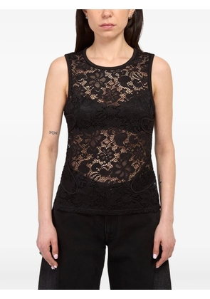 Eckhaus Latta Seraph lace tank top - Black