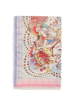 Faliero Sarti x Paolo Fiumi New Little Spring scarf - Neutrals