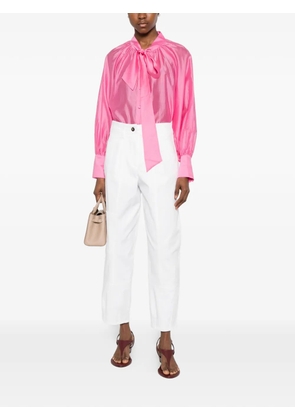 TWINSET pussy-bow balloon-sleeve blouse - Pink