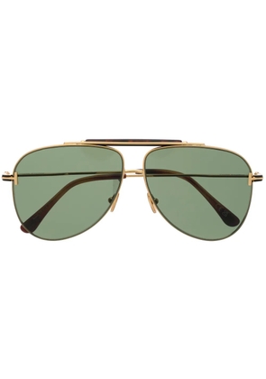 TOM FORD Eyewear TF1018 Brady Pilot Sunglasses - Gold