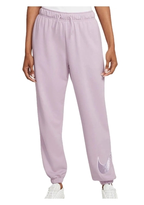 Nike logo-print fleece track pants - Purple