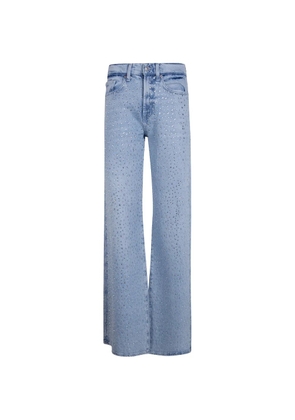 7 For All Mankind Lotta rhinestone-embellished denim jeans - Blue