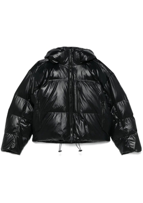 adidas by Stella McCartney logo-patch puffer jacket - Black