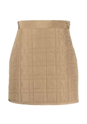 Brunello Cucinelli quilted mini skirt - Neutrals
