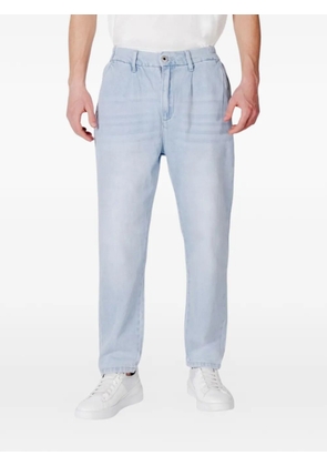 GIANNI LUPO pleated elasticated-waistband jeans - Blue