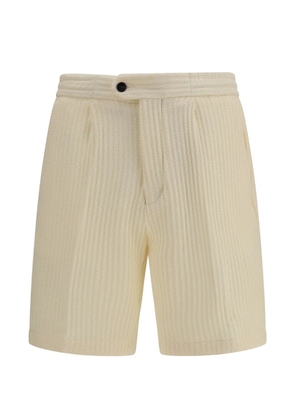 Germano 1952 textured pleated shorts - Neutrals