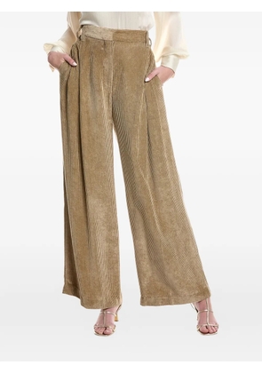 Brunello Cucinelli wide-leg corduroy trousers - Neutrals