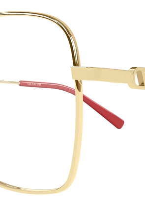 VALENTINO GARAVANI EYEWEAR VLogo square-frame glasses - Gold