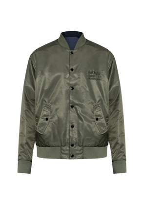 Balmain logo-embroidered reversible jacket - Green