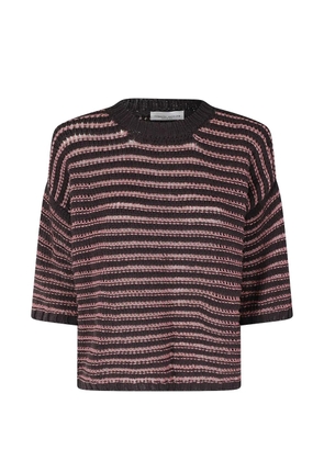 Roberto Collina striped sweater - Black