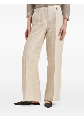Weekend Max Mara pressed-crease wide-leg trousers - Neutrals