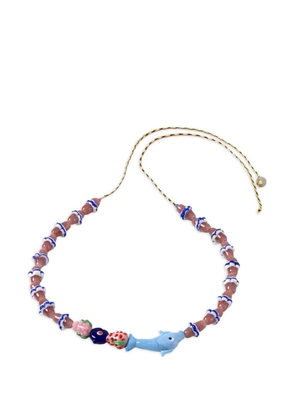 Sorbet Island beaded dolphin bracelet - Neutrals