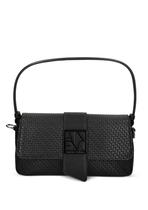 Armani Exchange woven logo tote bag - Black