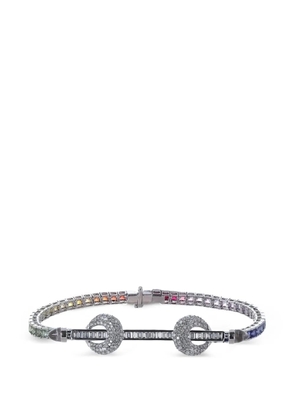 Ananya Chakra sapphire and diamond bracelet - Silver
