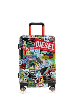 Diesel small sticker-print trolley - Black