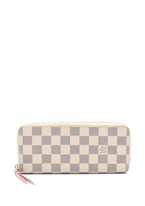 Louis Vuitton Pre-Owned 2017 Damier Azur Clemence wallet - Neutrals