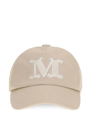 Max Mara logo-embroidered baseball cap - Neutrals