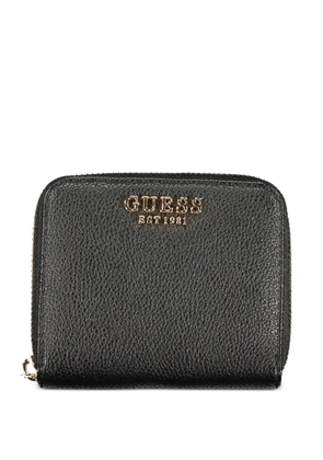 GUESS USA logo-plaque zip-around wallet - Black