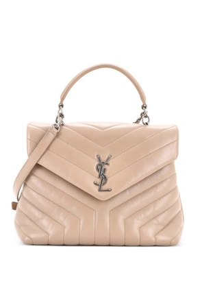 Saint Laurent Pre-Owned LouLou Top Handle Bag Matelasse Chevron Leather Medium shoulder bag - Neutrals