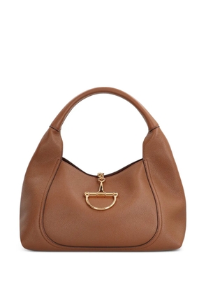 Gucci Softbit horsebit-detail tote bag - Brown