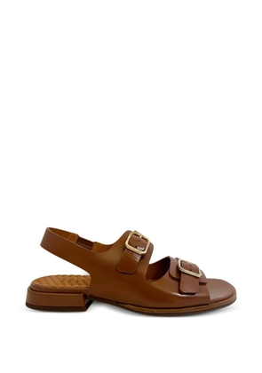 Chie Mihara Wena buckled leather sandals - Brown