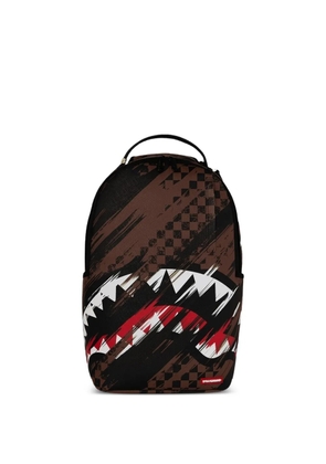 Sprayground checkered shark-print backpack - Black