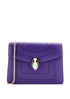 Bvlgari Pre-Owned Serpenti Forever Square Shoulder Bag Leather Small crossbody bag - Purple