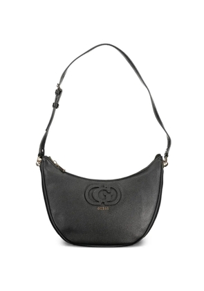 GUESS USA Crescent logo-embossed shoulder bag - Black
