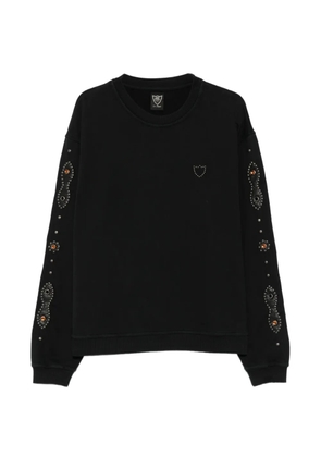 Htc Los Angeles Moustache stud-embellished sweatshirt - Black