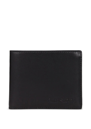 a.testoni leather bifold wallet - Black