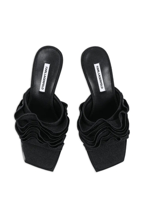 Karl Lagerfeld 60mm Karmel ruched heeled sandals - Black